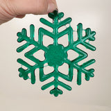Fused Glass Snowflake Ornament - Multiple Styles Available | Figments of Imagination