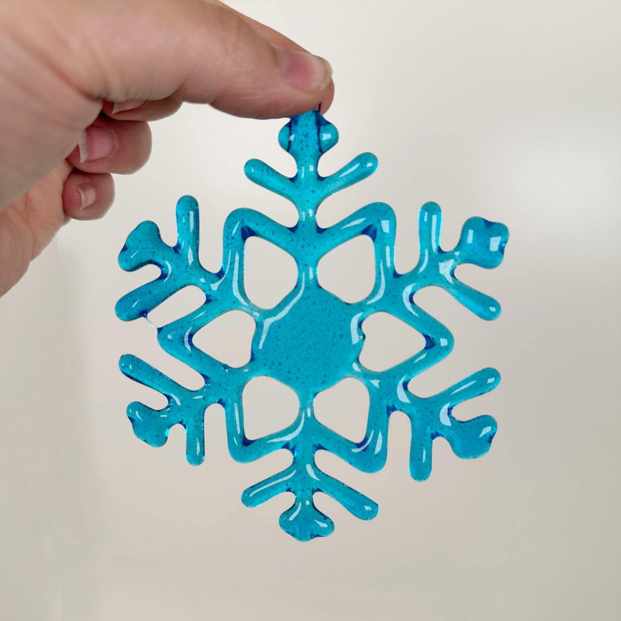 Fused Glass Snowflake Ornament - Multiple Styles Available | Figments of Imagination
