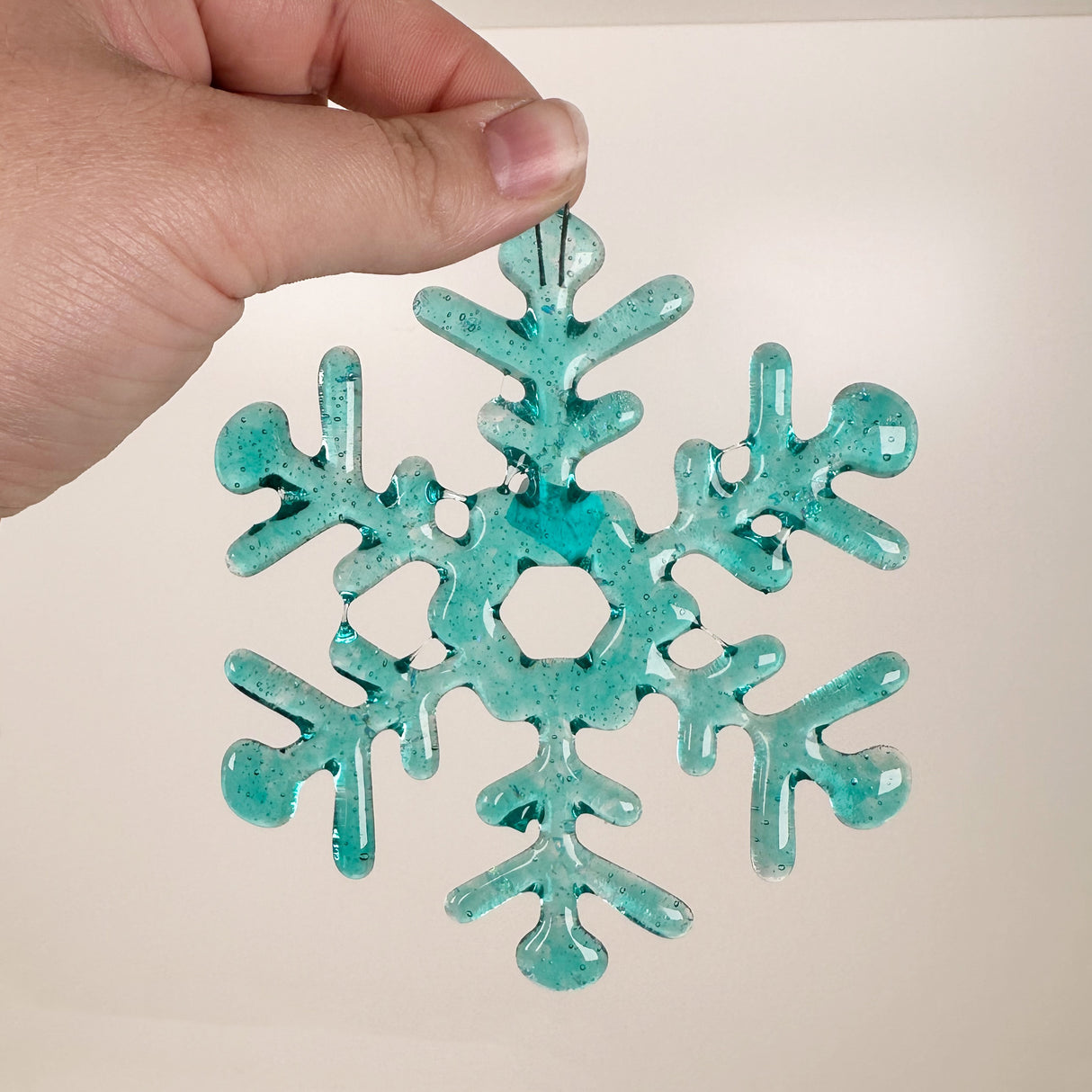 Fused Glass Snowflake Ornament - Multiple Styles Available | Figments of Imagination