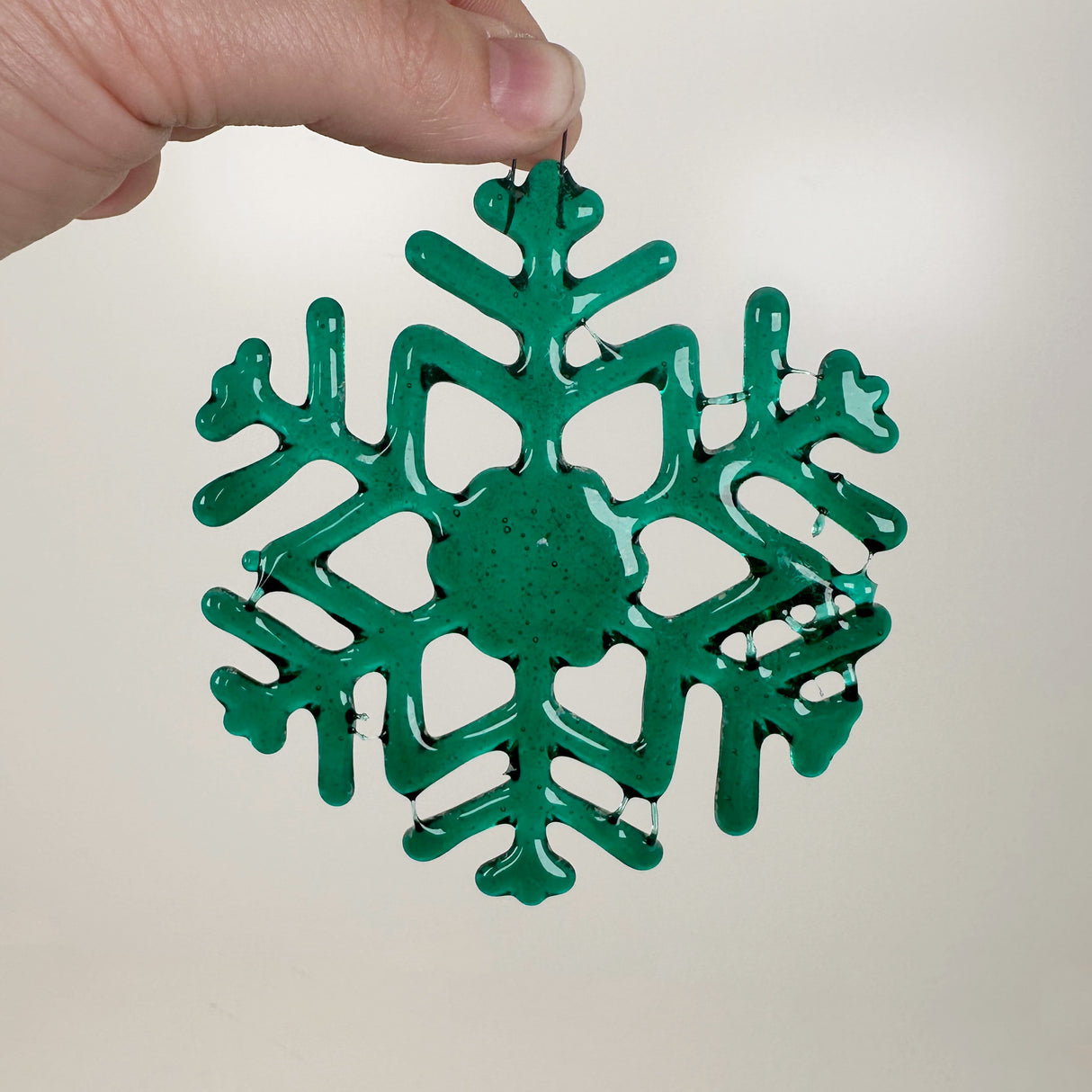 Fused Glass Snowflake Ornament - Multiple Styles Available | Figments of Imagination