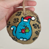 Painted Cats Wooden Ornaments | F Thompson