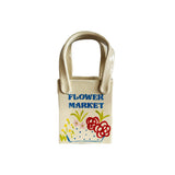 Flower Market Tote Bag Bud Vase Featuring Handpainted Artwork