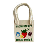 Berry Farm Tote Bag Bud Vase Featuring Handpainted Artwork
