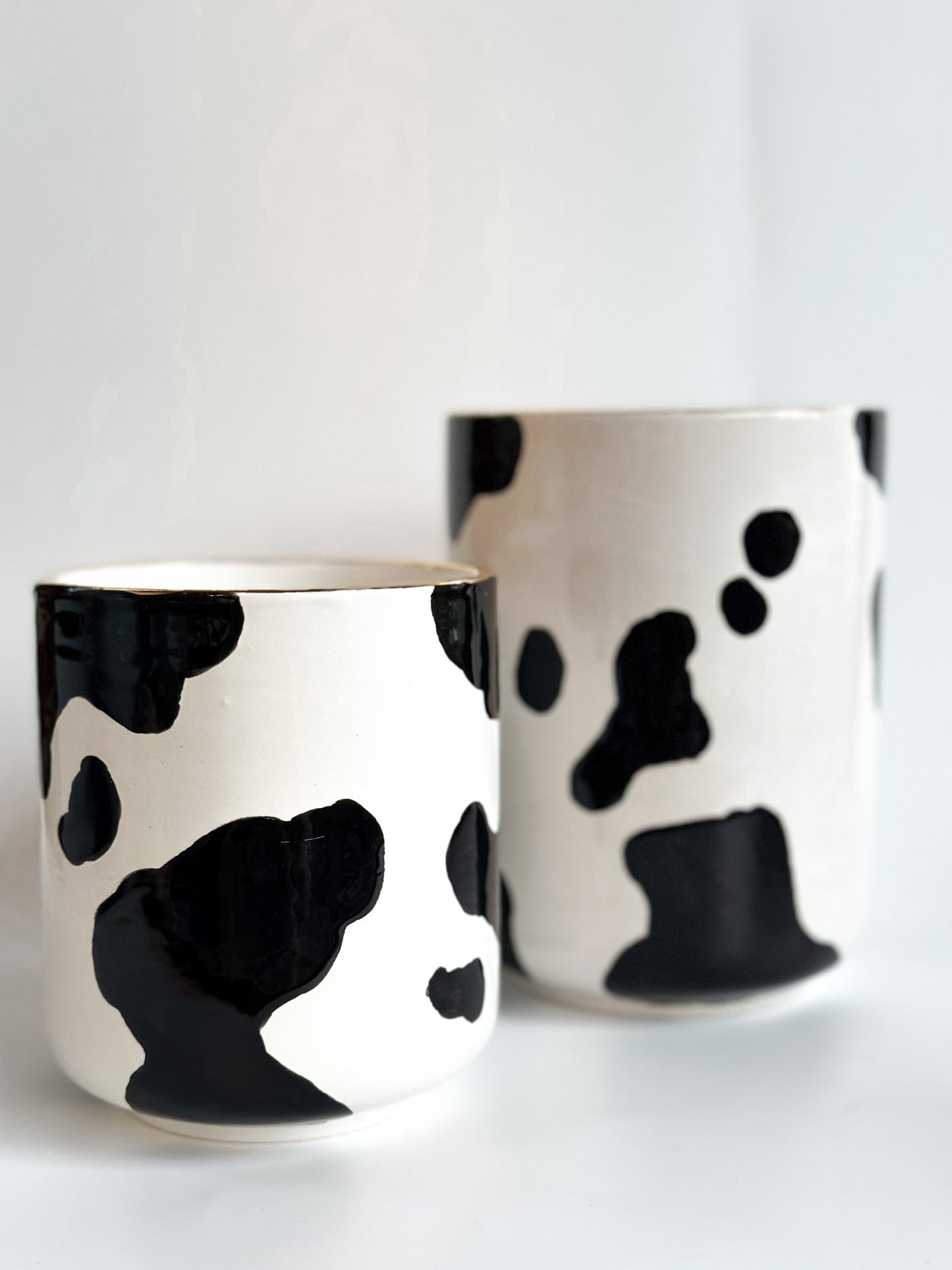 Cow Print Large Vase/Utensil Holder | Wholesale