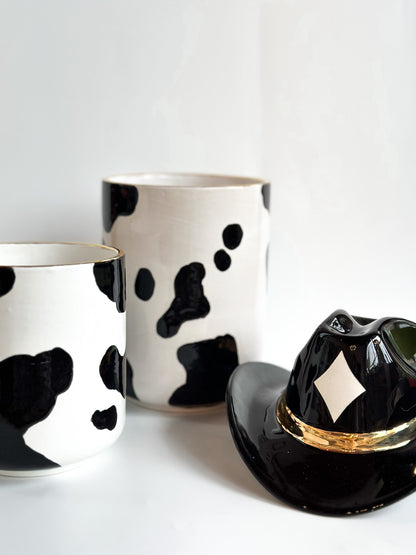 Cow Print Vase