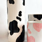 Cow Print Column Vase