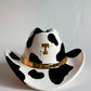 Monogrammed Cow Print Cowboy Hat
