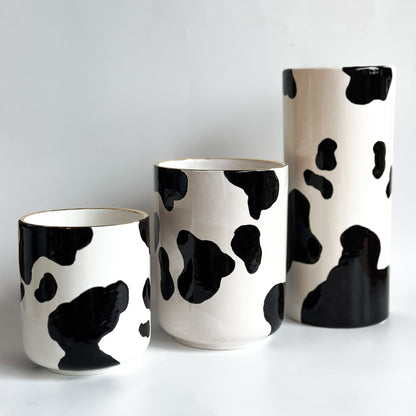 Cow Print Column Vase | Wholesale