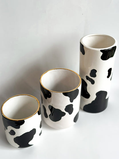 Cow Print Vase