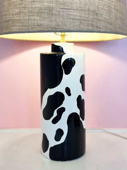 Cow Print Column Lamp | Wholesale