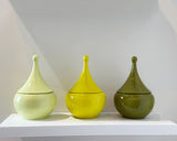Teardrop Jars in Cactus Green
