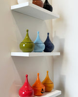 Teardrop Jars in Martini Green