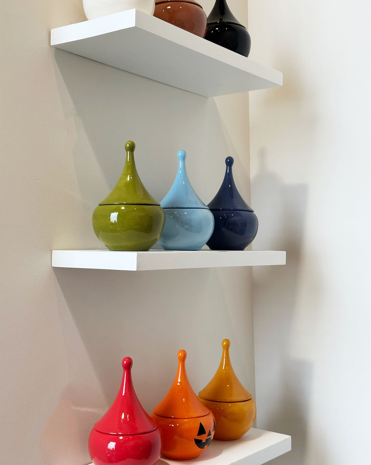 Teardrop Jars in Vintage Blue Jeans