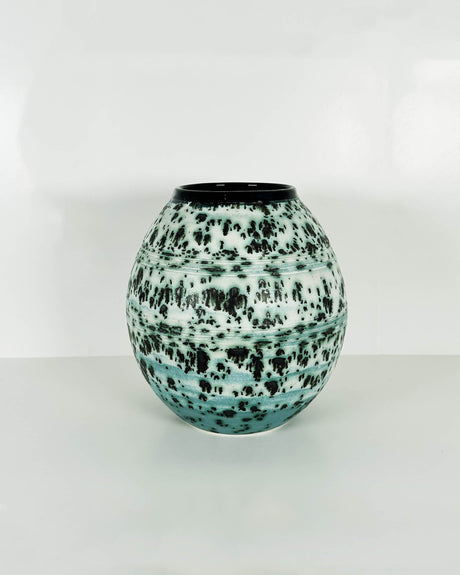 Egg Moonscape Vase | Pottery by Mike