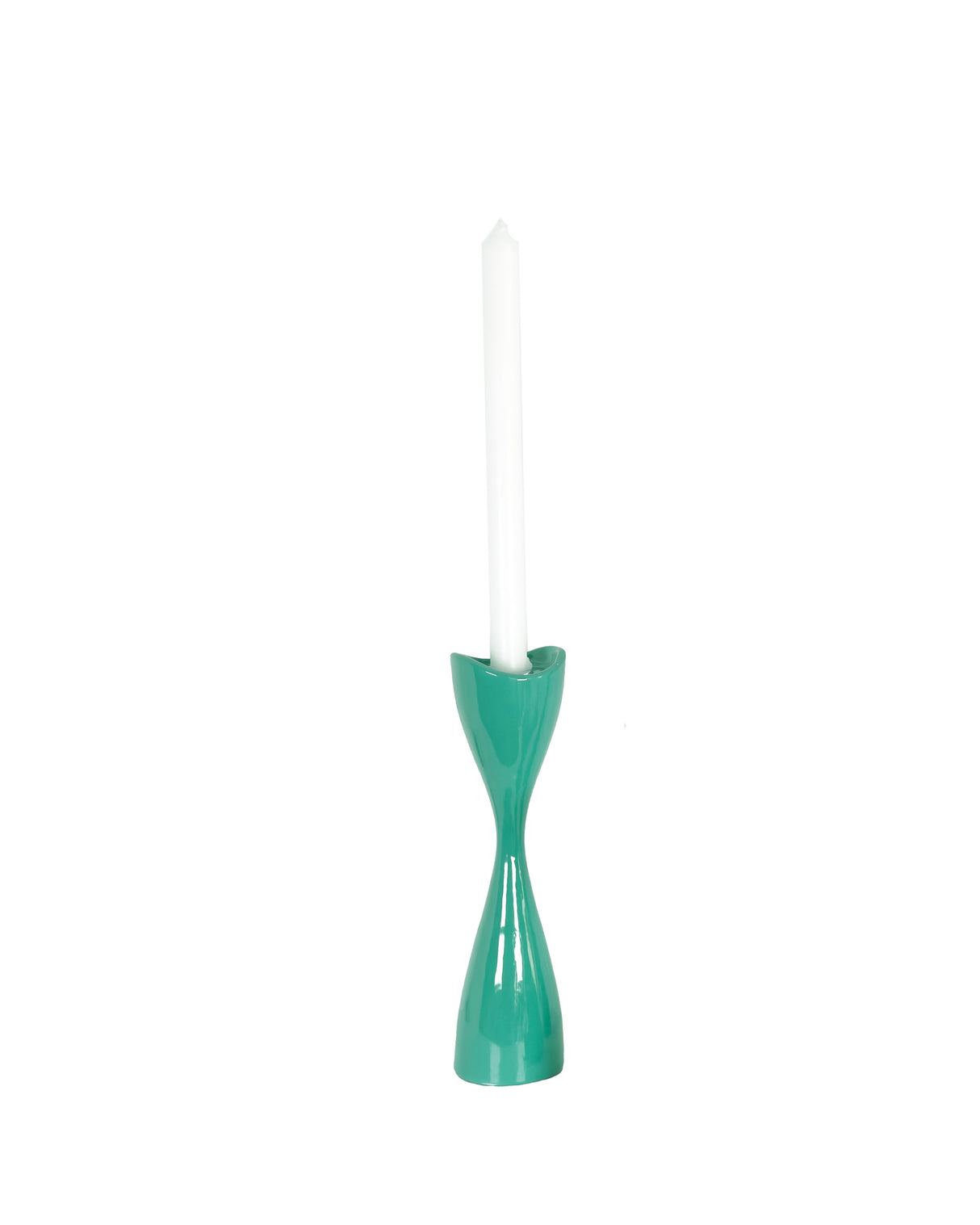Tulip Candlestick Holders in Kitchen Jade