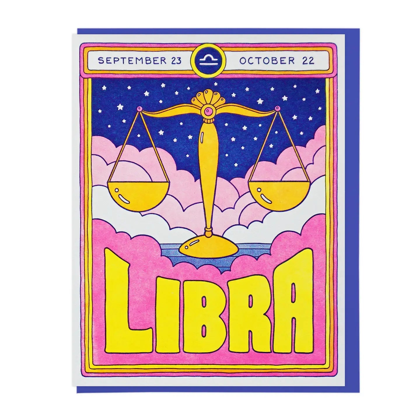 Libra Birthday Card