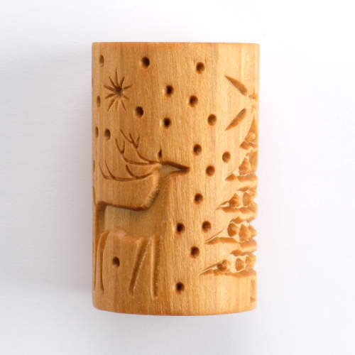 MKM Large Handle Roller- Reindeer Christmas- RL-045