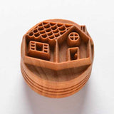 MKM Large Round Stamp- Gingerbread House- SCL-093