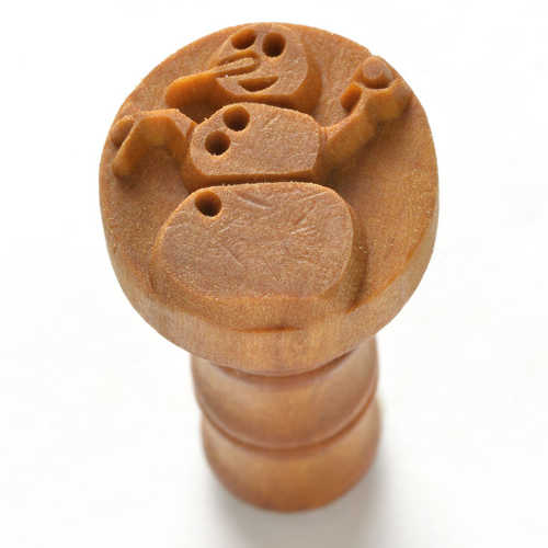 MKM Medium Round Stamp- Snowman- SCM-176
