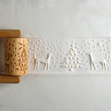 MKM Large Handle Roller- Reindeer Christmas- RL-045