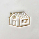 MKM Large Round Stamp- Gingerbread House- SCL-093