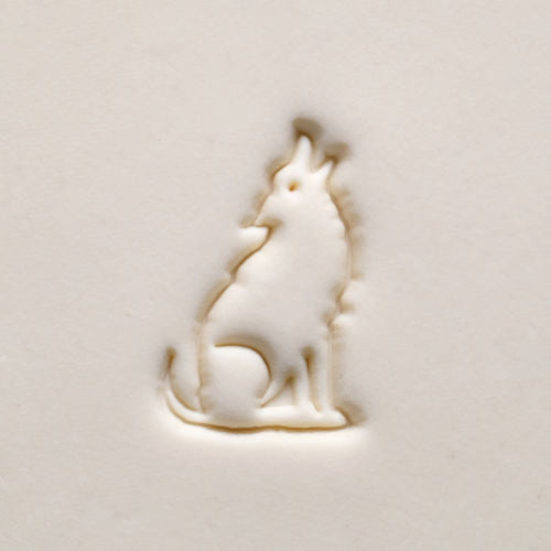 MKM Large Round Stamp- Howling Wolf- SCL-161