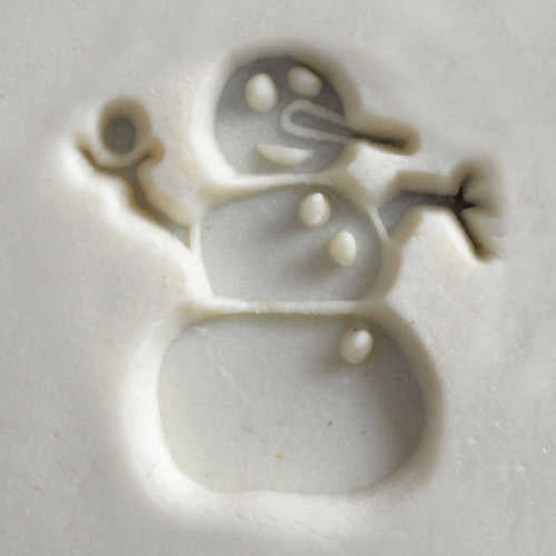 MKM Medium Round Stamp- Snowman- SCM-176