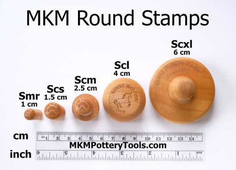 MKM Large Round Stamp- Gingerbread House- SCL-093