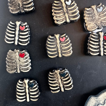 Skeleton Heart Magnet | Katie Brown