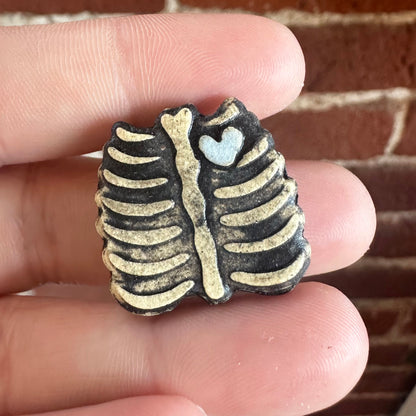 Skeleton Heart Magnet | Katie Brown