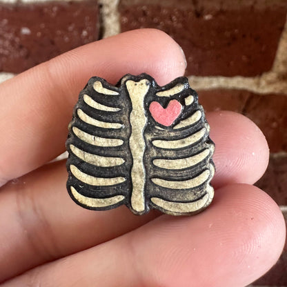 Skeleton Heart Magnet | Katie Brown