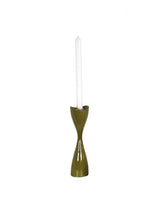 Tulip Candlestick Holders in Martini Green