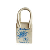 Heirloom Flower Tote Bag Bud Vase Featuring Handpainted Artwork