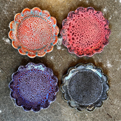 Oil Spot Scalloped Dishes | Madeleine Schmidt