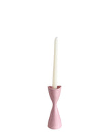 Tulip Candlestick Holders in Pink Cadillac