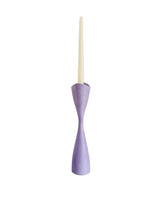 Tulip Candlestick Holders in Purple Tweed