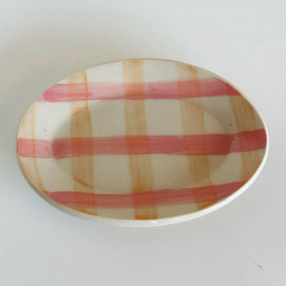 Oval Gingham Dishes | Bri Bartel