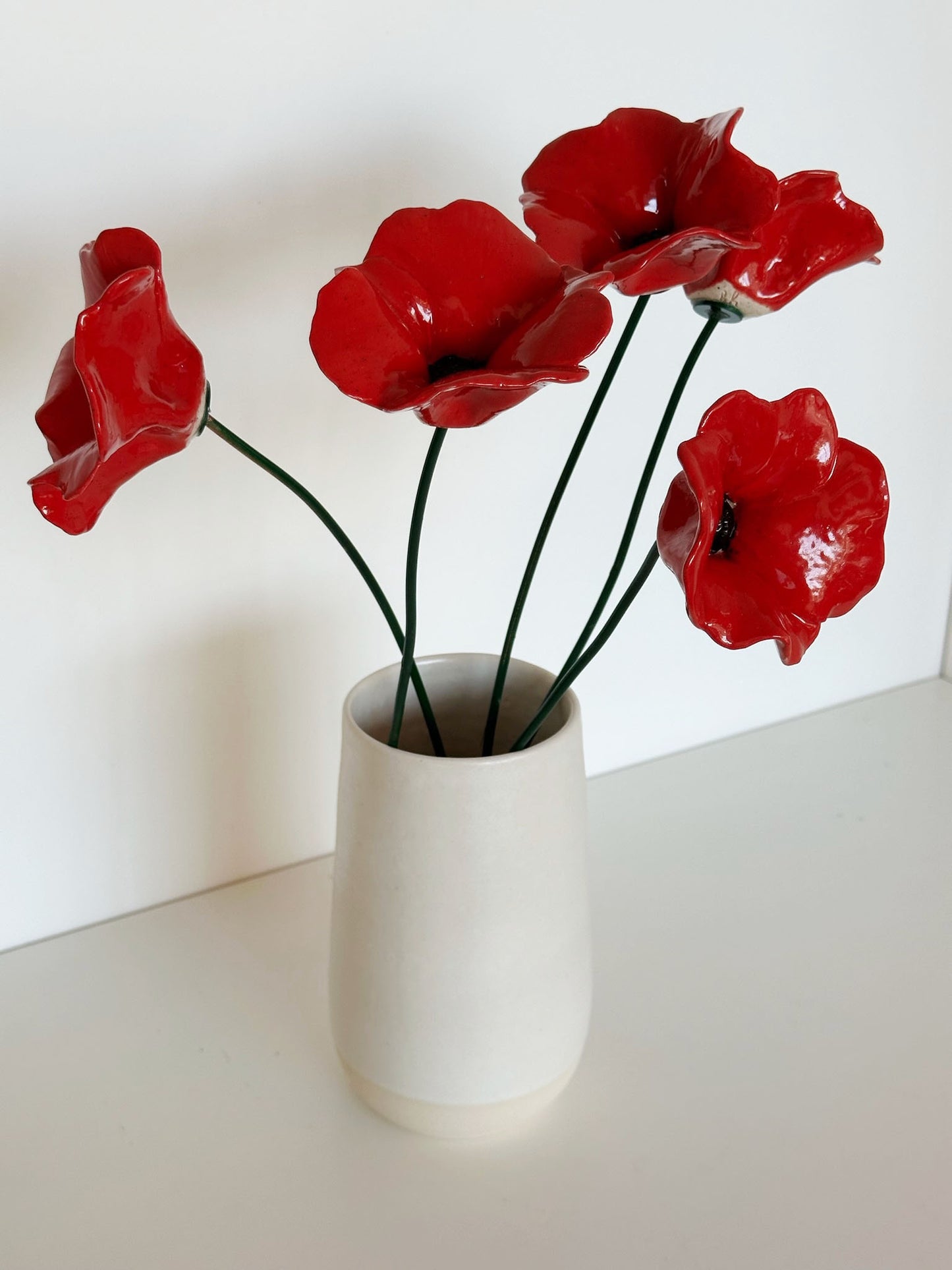 Red Poppies | KH Pottery