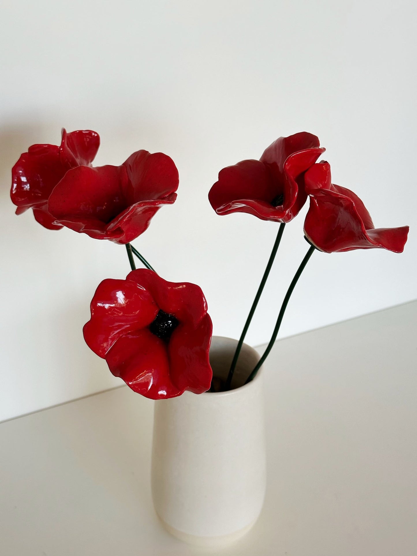 Red Poppies | KH Pottery