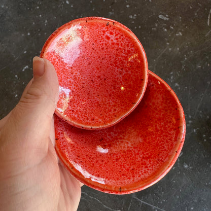 Red speckled Trinket Dishes | Madeleine Schmidt