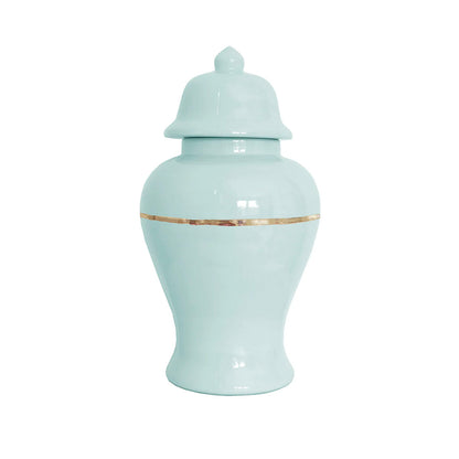 Two Tone Color Block Ginger Jar- The Blues