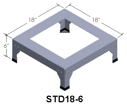 Paragon Kiln Stand 18" x 18" x 6"