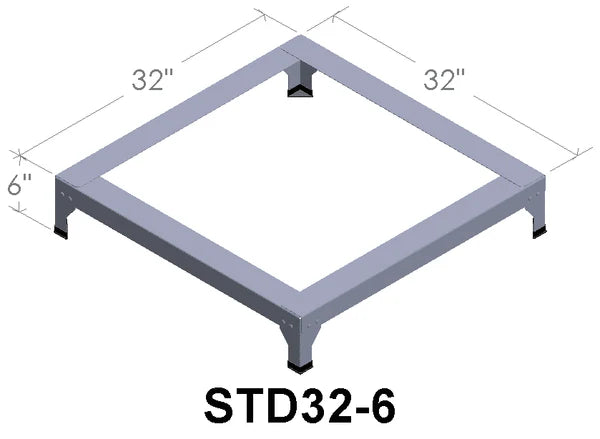 Paragon Kiln Stand 32" x 32" x 6"