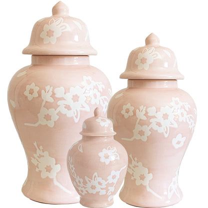 Sakura Ginger Jars in Blush