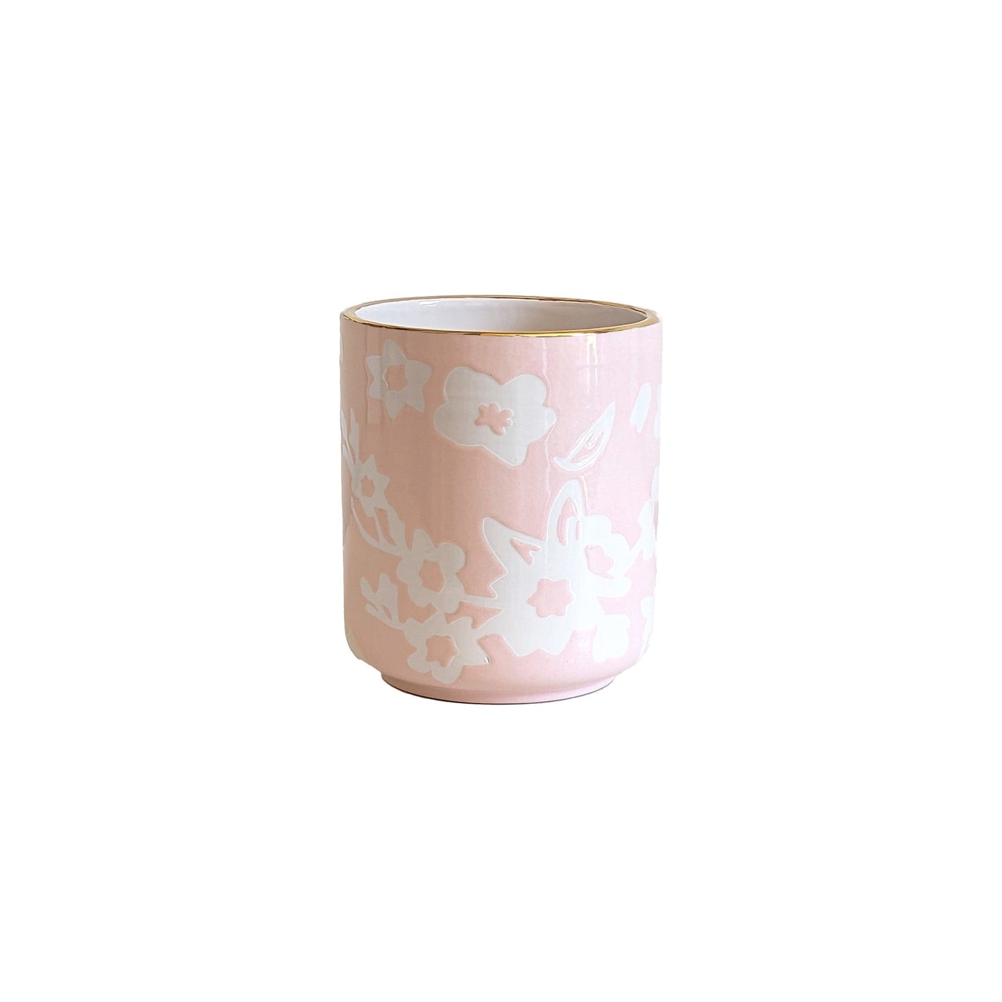 Sakura Vase with 22K Gold Accent