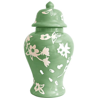 Sakura Ginger Jars in Cabbage Patch Green