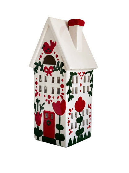 LIMITED! Hand Painted Scandinavian Christmas House