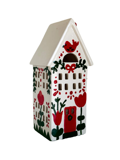 LIMITED! Hand Painted Scandinavian Christmas House