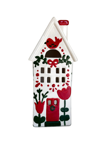 LIMITED! Hand Painted Scandinavian Christmas House