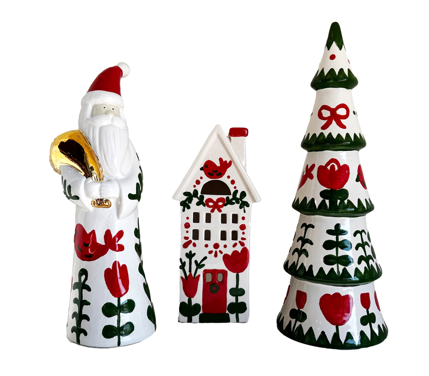 LIMITED! Hand Painted Scandinavian Christmas Tree